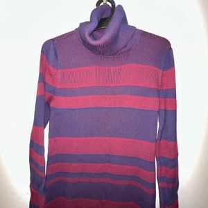 Turtleneck sweater dress